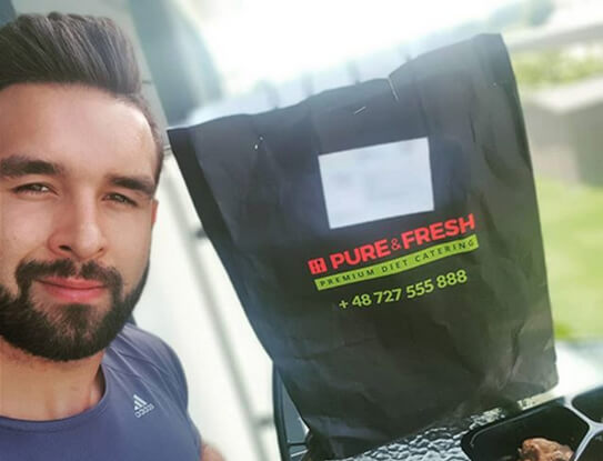 Piotr Krawat - opinia o cateringu dietetycznym PureAndFresh